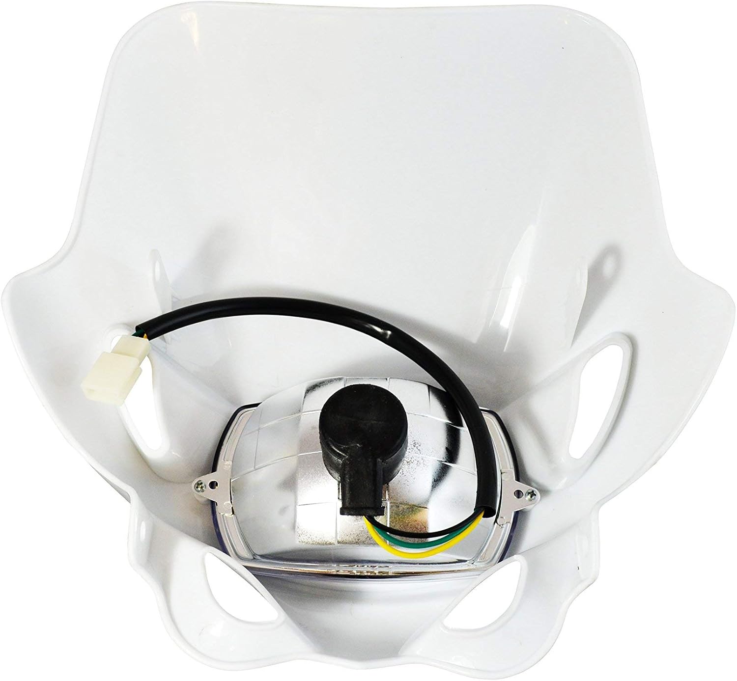 Alchemy Parts Universal Fitment Motorbike White Headlight Headlamp - Image 4