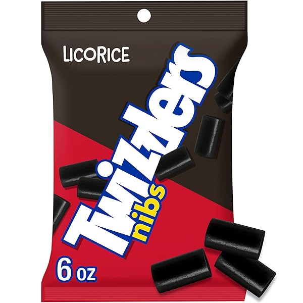 TWIZZLERS NIBS LICORICE CANDY BAGS, 6 OZ (12...