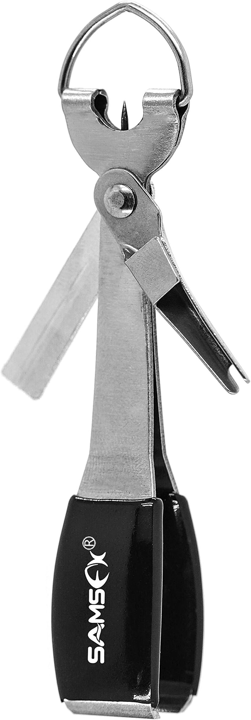 SAMSFX Fly Fishing Tools Kits Retractor Zinger with Line Clipper Nippers Scissor Combo