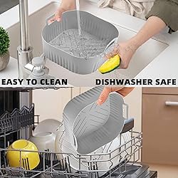 2Pack Silicone Air Fryer Liners for Instant Pot