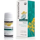Pranarom Peace Essential Oil Blend 5 ml | Lavender, rosemary, clary sage, pine, cedarwood and cardamom blend for a calming, grounding scent. Certified organic.