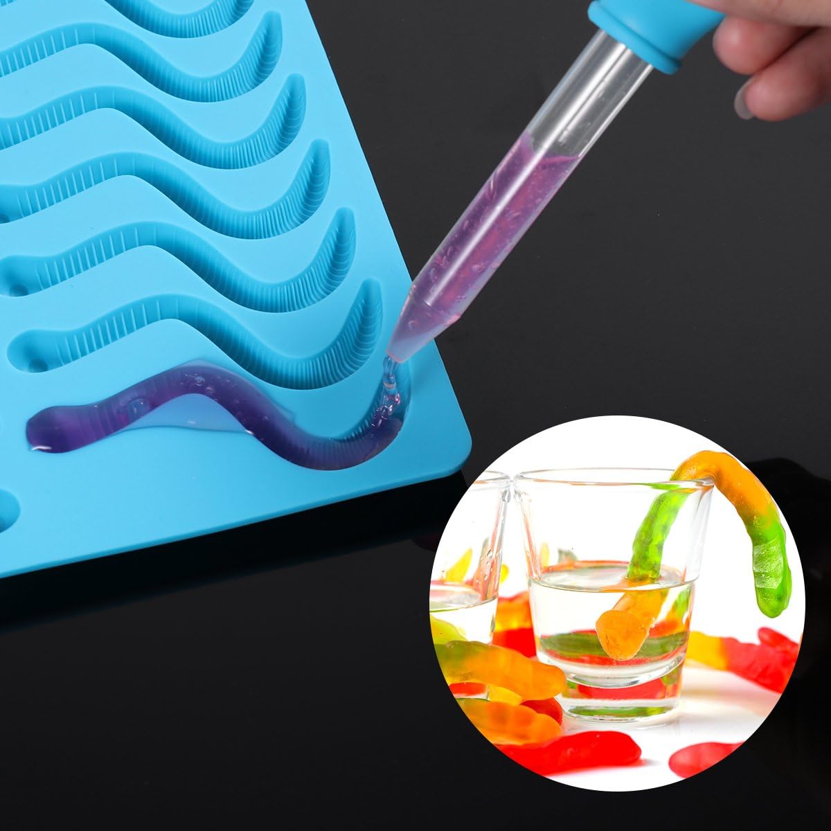 BESTonZON 2 Pack Brain Jelly Mould and Silicone Mould for Halloween or Pirate Themed Parties, Transparent - Image 4