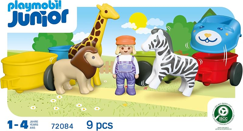 | Júnior | Comboio dos Animais | Comboio Colorido com Animais, 4 carruagens e cabine do condutor | para crianças a partir dos 4 anos | 72084