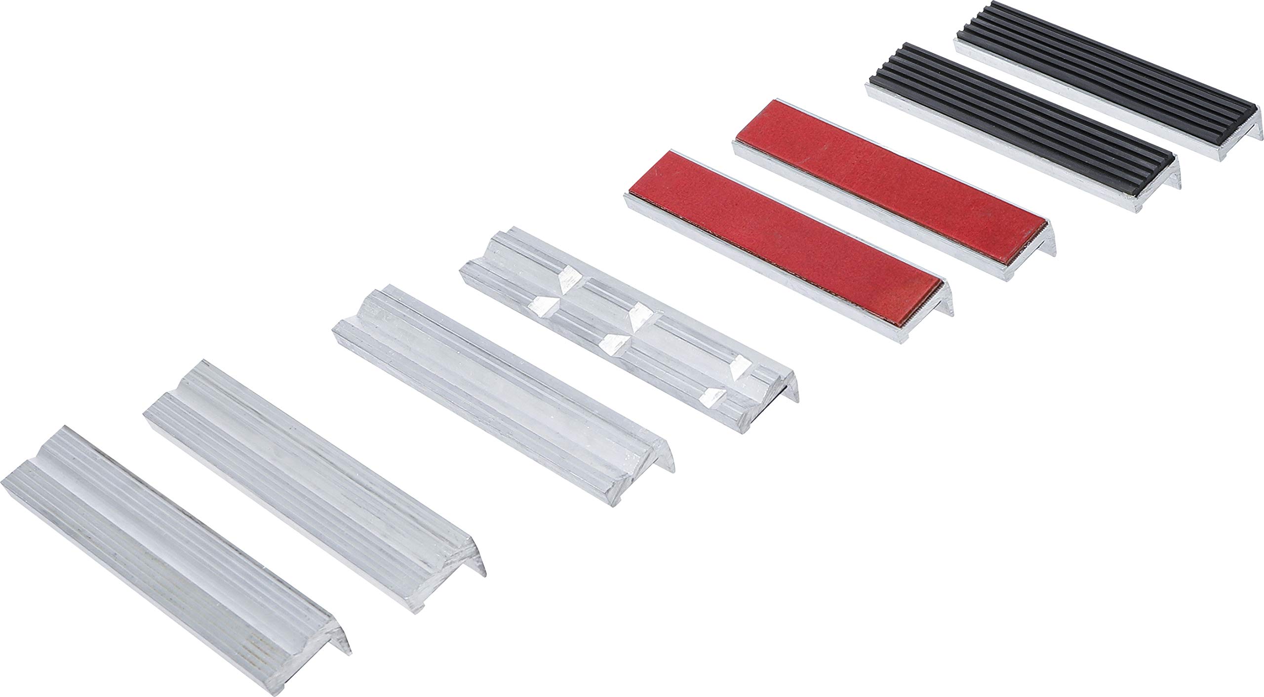 BGS 8442-2 | Bench Vice Jaw Protector Set | Aluminium | 150 mm | 8 pcs.