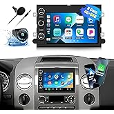 4G+64G Android 15 Car Radio for Ford F150 F250 F350 Escape Edge Explorer Fusion, 7" IPS Touch Screen Car Stereo Audio with Wi