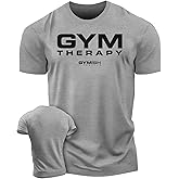 Gymish Lifestyle Gym Therapy Workout Shirts for Men, Lifting T-Shirt for Gym Workout