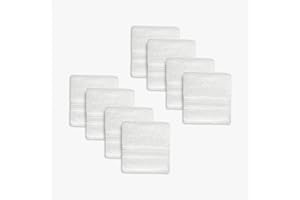 1888 Mills 8 Pack Premium Washcloth Set, True Classics Premium Cotton Blend, Super Soft and Highly Absorbent Washcloths for Bathroom, Hotels, Spa and Gym, White