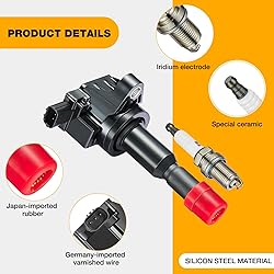 BDFHYK Ignition Coil Pack UF581 and Iridium Spark