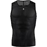 YKYWBIKE Men's Cycling Base Layer Sleeveless Cycling Jersey Men Quick Dry Bicycle Undershirt Mesh Bike Base Layer Vests