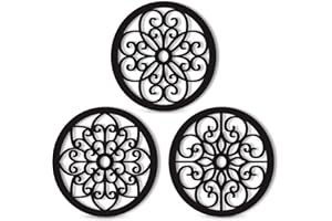 Bnesi 3 Pieces Thickened Rustic Wood Wall Decor,Modern Farmhouse Hanging Decoration for Living Room Bedroom Hallway Decor Office Kitchen Wall Decoration (Modern style)