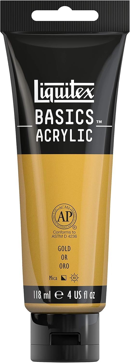 Liquitex Basics Acrylic, 118 ml Tube - Gold, 118 ml (Pack of 1)