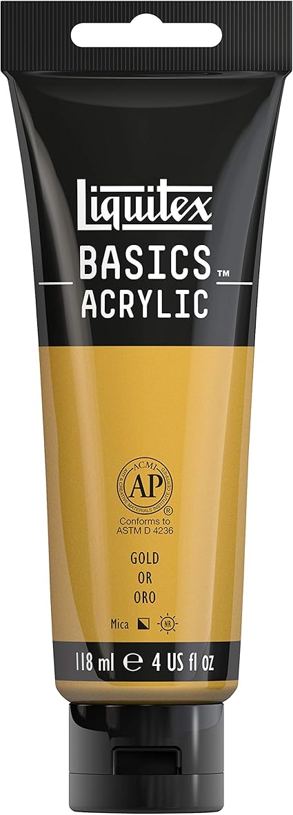 Liquitex Basics - Tubo De Pintura Acrílica , Oro, 118 Ml: Amazon.es: Hogar
