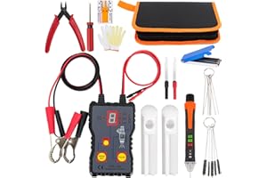 POVTIMS Professional Injector Tester Diagnostic Tool With 4 Pluse Fuel Modes Tester Powerful Fuel System Scan Tool Kit Universally