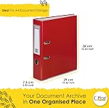 Office Centre Red A4 75mm Lever Arch File Boxed 32cm x 29cm x 7.5cm view 3