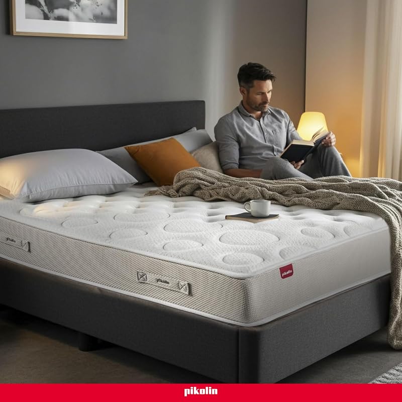 Matelas 150 x 200 cm 28 cm d’Épaisseur Mousse Mémoire de Forme Premium - Noyau Ressorts Ensachés Extra Confort - Double Face - Traitement Hygiénique Anti-Acariens - Modèle Shire