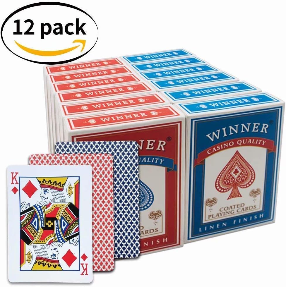 Winner Poker Playing Cards Wide Size Jumbo/Regular Index Casino