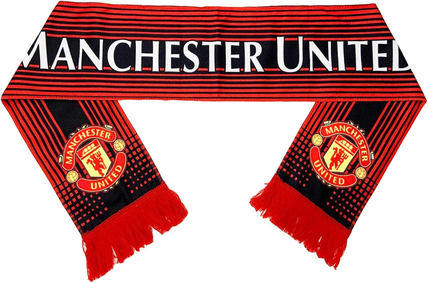 GLUUGES The FC Football Club Scarf for Manchester United Fan Fan Shop
