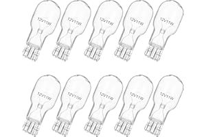 10 Pack Landscape Bulb T5 12V Low Voltage 11 Watt Wedge Base Clear Xenon Light Bulbs for Landscape Lights, Cabinet and Automo