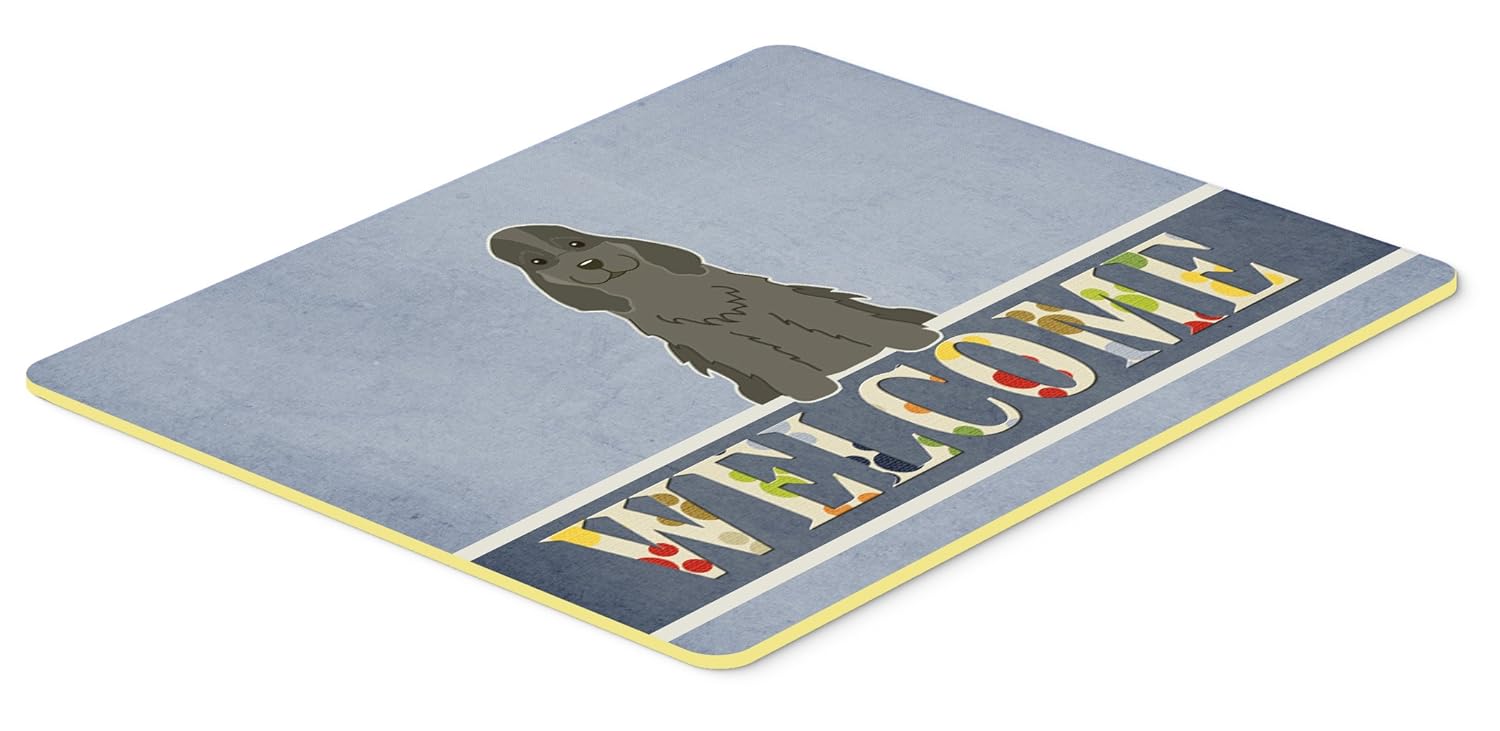 Caroline S Treasures Cocker Spanielブラックwelcomeキッチンやバスマット24 X 36 24hx36 W マルチ