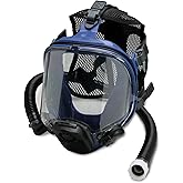 Allegro Industries Full Mask Respirator w/LP Adapter, Multicoloured, 1 Count (Pack of 1)