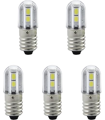 5pcs B9 E10 6.3V0.15A 12V0.1A 12V 2W3W5W 24V 36V Card Screw Mount Small Bulb Signal Lamp Indicator,E10 Screw,24V 1.5W