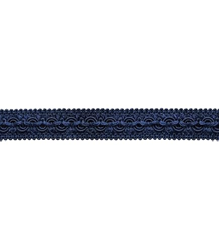 Passamaneria DecoPro Imperial II Gimp Braid | Treccia 2,5 Cm, Colore Bianco Sabbia 4001, Rotolo Da 8,2 Metri Per Tappezzeria E Paralumi