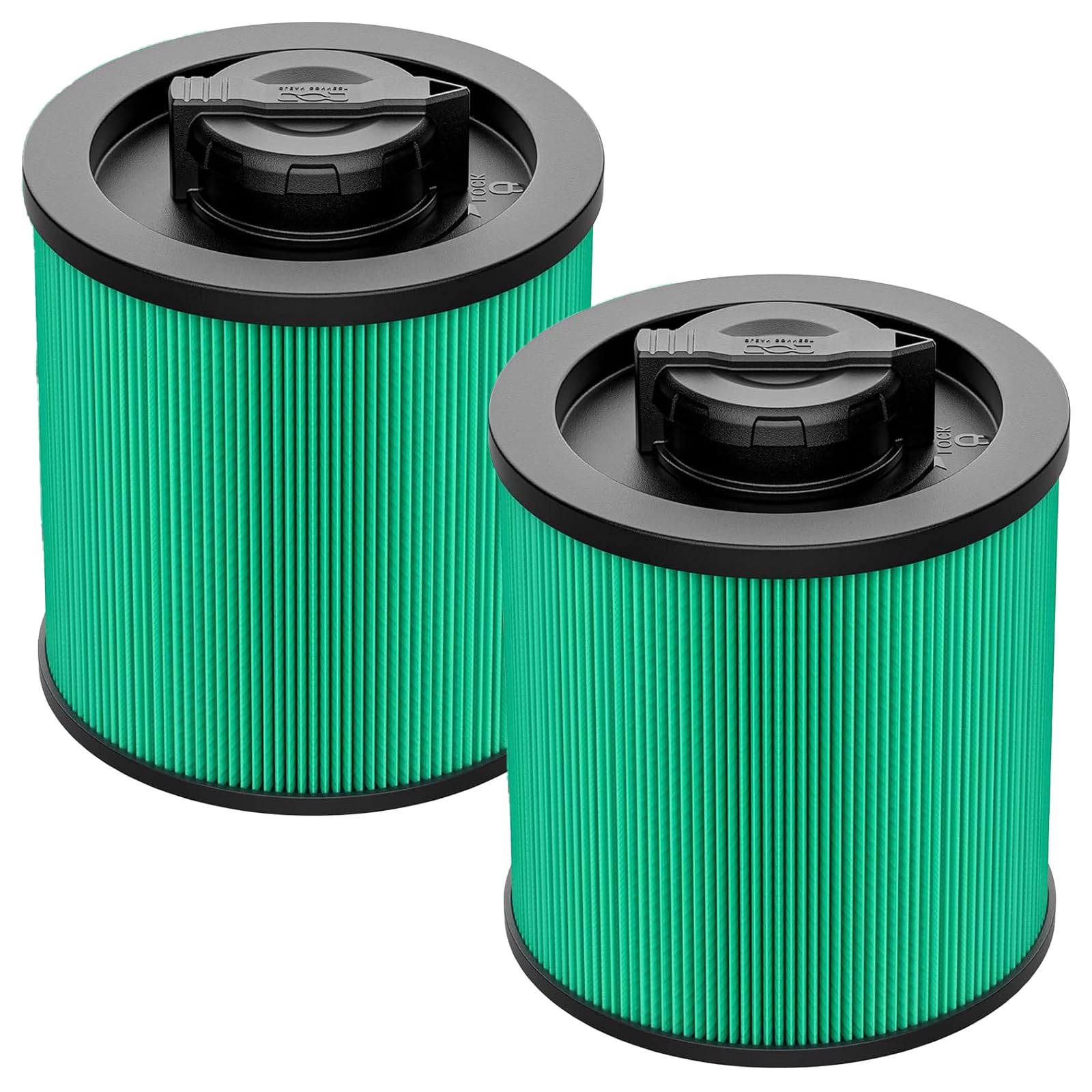 Photo 1 of 2-Pack DXVC6914 HEPA Filter Compatible – Fit for 6-16 Gallon Wet/Dry Vacs – Replaces DXV06P, DXV09P, DXV10P, DXV10PL, DXV10SA, DXV12P, DXV14P, DXV16P – Washable & Reusable