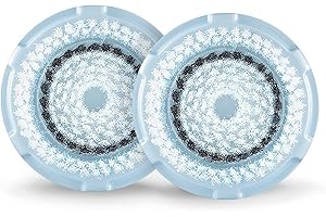 Clarisonic Delicate Facial Cleansing Brush Head Replacement Compatible with Mia 1, Mia 2, Mia Fit, Alpha Fit, Smart Profile Uplift and Alpha Fit X, 2 Count