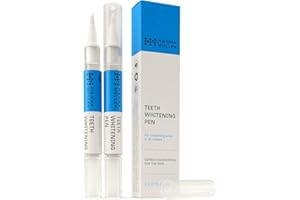 HANNA MÜLLER Teeth Whitening Pen - Instant Teeth Whitener Pen in 4 Weeks - Teeth Whitening Essence Pen, Teeth Stain Remover & Freshens Breath, Tooth Whitening Products Pens for Adults - 2X 0.1 Fl Oz