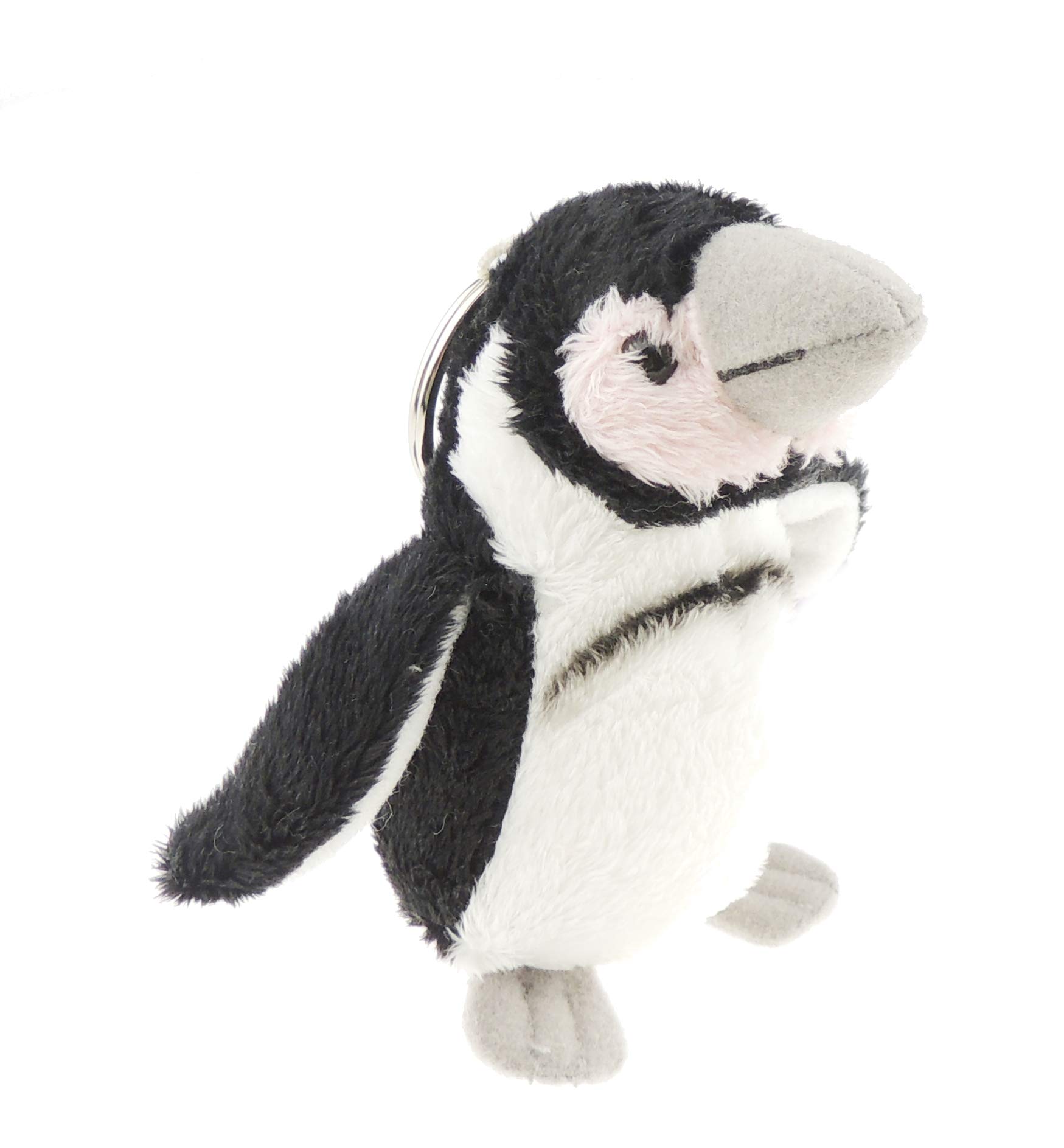 Cute Soft Cuddly Fluffy Christmas Birthday Gift Plush Fabric Animal Pet Farm Safari Wildlife Women Men Car Handbag Bag Backpack Purse Charm Keyring Key Chain Rings (Penguin)