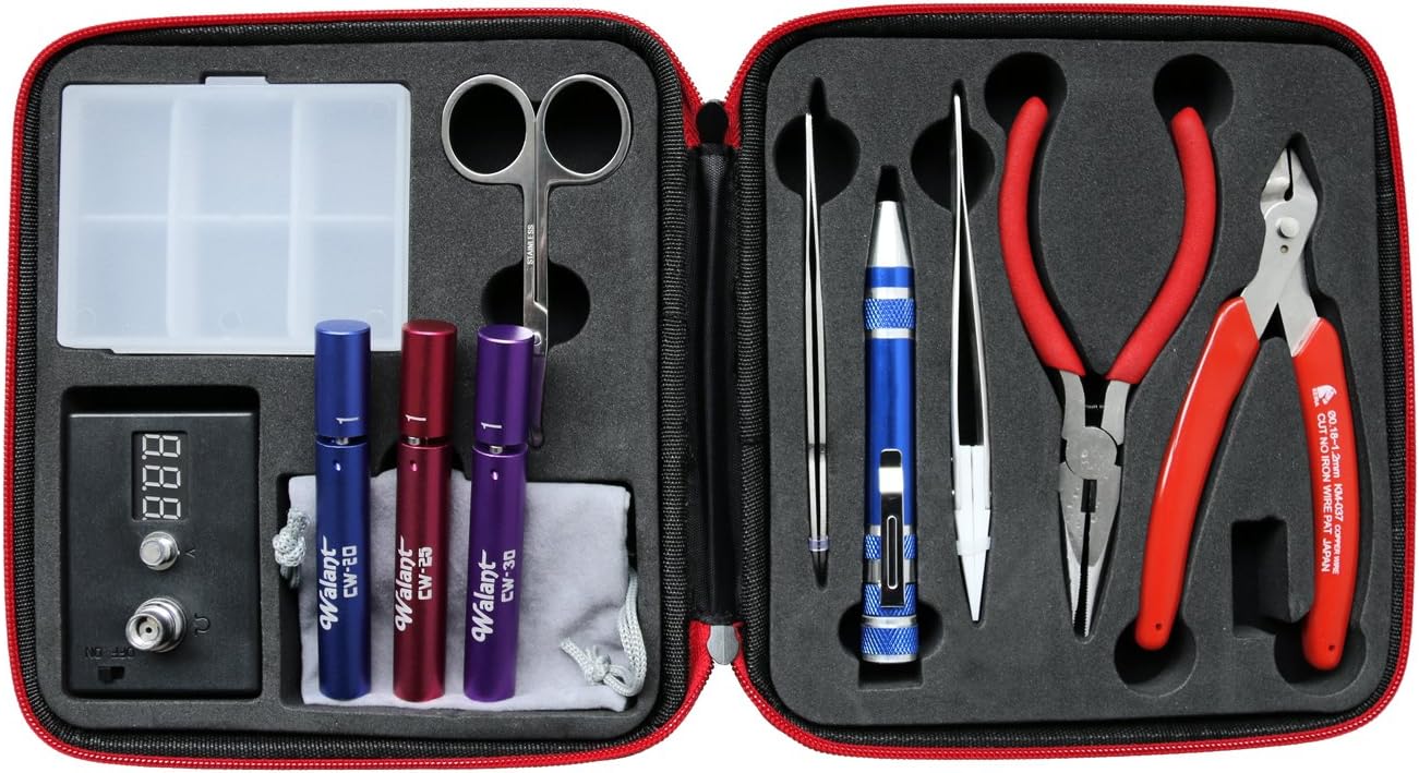 Walant 3 IN 1 Jig Complete Kit Coil DIY Vape Tool Kit PE Box Tool Kit