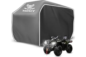 Tokept ATV Cover, Waterproof Heavy Duty 4 Wheeler Cover with Buckle, Dustproof Anti UV Windproof All Weather Outdoor Storage 