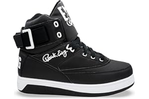 PATRICK EWING Athletics 33 HI x Orion Hybrid Sneakers for Men - High Top, Leather, Black/White, Comfortable & Durable