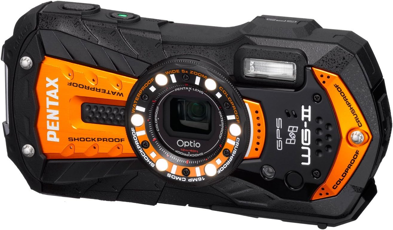 Amazon PENTAX 防水デジタルカメラ Optio WG2GPS (シャイニーオレンジ) OPTIOWG2GPSOR