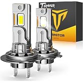 Termitor Latest H7 LED Light Bulbs, 100,000LM Brightness, 6500K Daylight White, No Adapter Required, Easy Install, 85,000hrs+ Lifespan, H7 Powersports Bulbs for MC &amp; ATV, 1: 1 size, Pack of 2