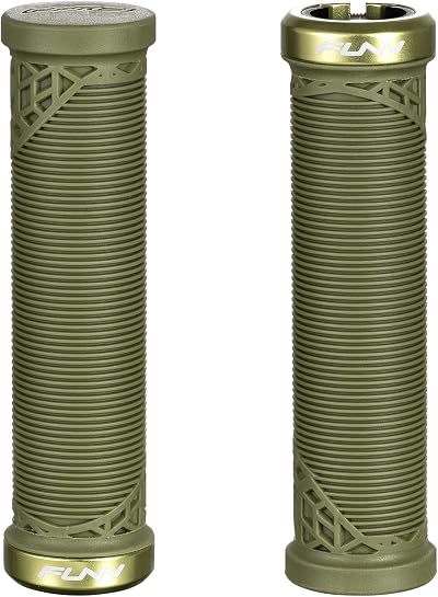 Funn Hilt JR Mountain Bike Grips 19mm Lock On Olive Green 115mm