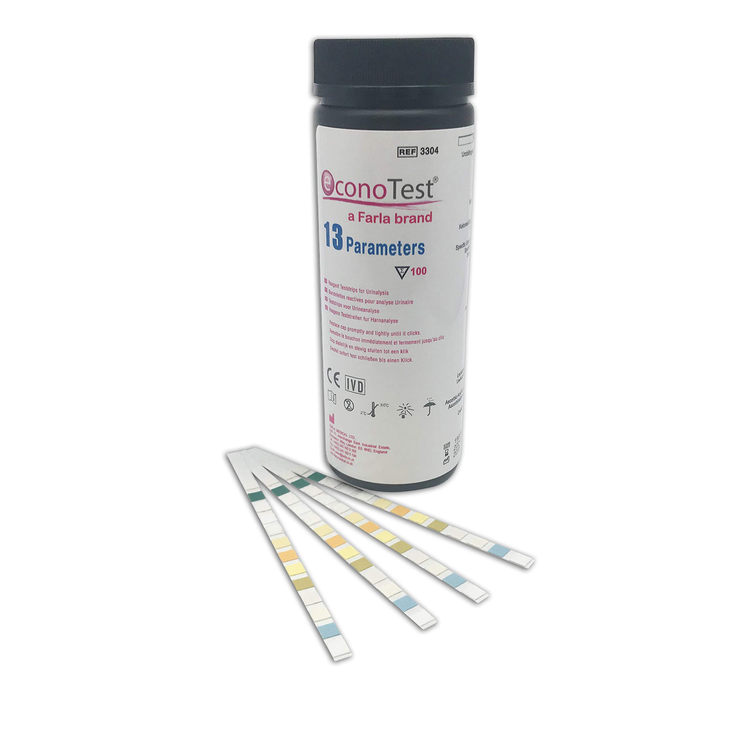 Buy econoTest Reagent Urine Urinalysis Test Strips 13 Parameter