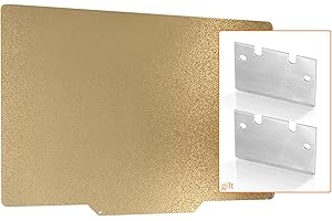 NORTHRENDA Upgraded 3D Printer 232x152mm Creator Pro 2 PEI Sheet Double Sided Textured Spring Steel Build Plate 9.0x5.9 inch Flexible Steel Heated Bed for Flashfoge Dreamer, Inventor, QID1 X-pro