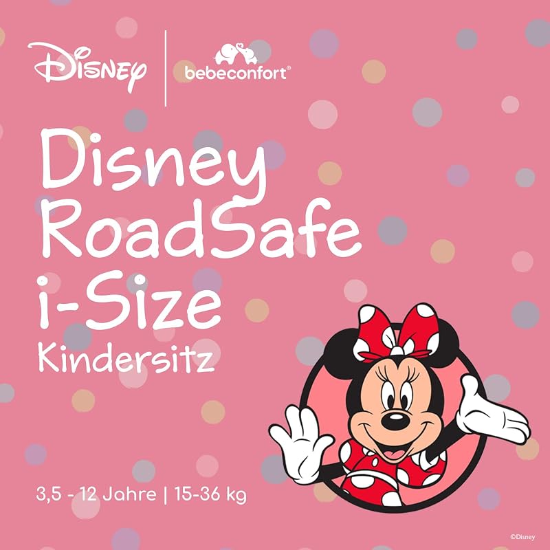 Disney RoadSafe i-Size Kindersitz, 100–150 cm, Authentic Minnie