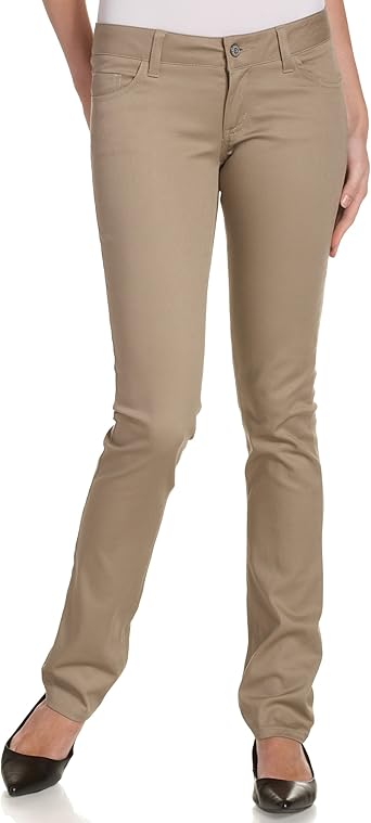 dickies girl junior's classic 5 pocket skinny pant