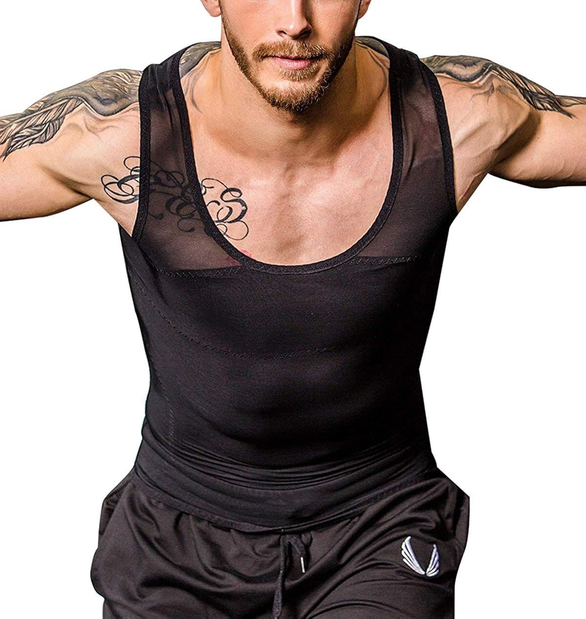 Leo Shapewear Unterhemd Für Herren – Tank Top Mit Bauchweg-Effekt, Stützt Rücken, Für Sport & Alltag | Formende Unterwäsche