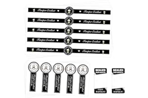 1x9 Inch Safe Secure Tamper Evident Seals for Drink Lids with Tamper Evident Food Package Stickers 450 Pcs Food Delivery Stic