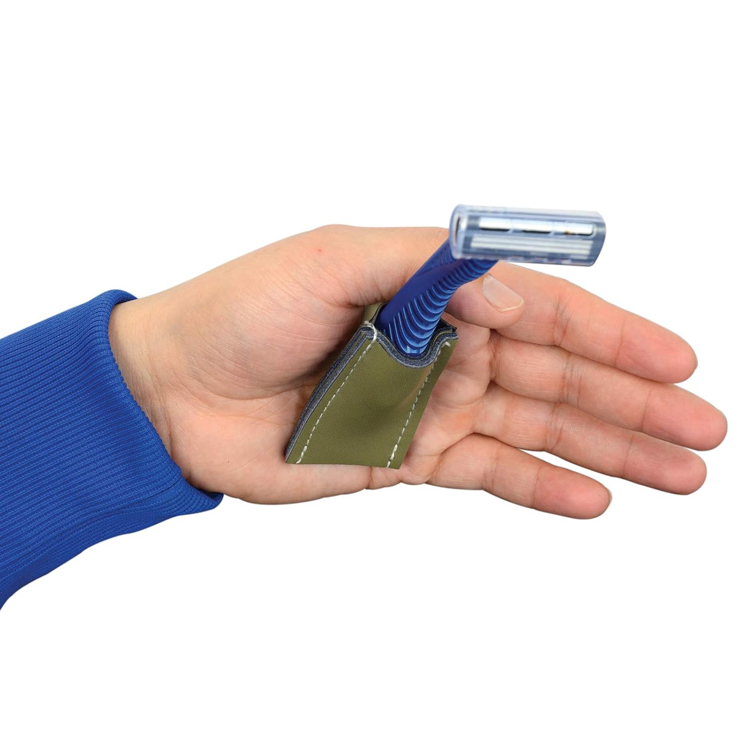 Sammons Preston Quadriplegic Palmar Clip with Double Pocket, Medical Device and Daily Living Tool for Quadriplegic and Weak Grasp Individual to Hold and Use Utensils and Small Handled Tools: Industrial & Scientific