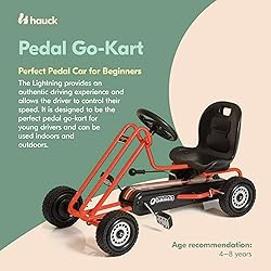 hauck Kids Pedal Go Kart, 4 Wheel Bike Cart, Ages