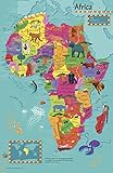 Collins Children's Africa Wall Map - 19.5 x 30