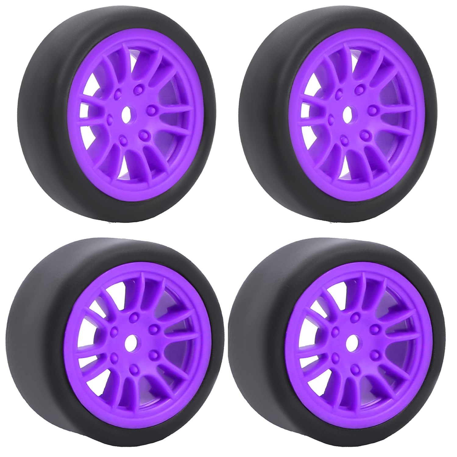 Photo 1 of * only comes with three*
Pre-Mounted On-Road Drift Racing Wheel Tire Set Direct Pin Mount for 1/24 LOSI Micro-B WLtoys 244016-4PCS Rims Hub with Tires (Purple)
