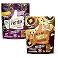 FlavCity Butter Coffee & Brownie Smoothie Bundle - 25g Grass Fed Whey Protein Powder & Collagen in Chocolate and Coffee Flavors - Gluten Free (20 Servings Each)