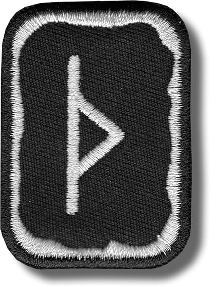 Amazon Com Thurisaz Rune Embroidered Patch 4 X 5 Cm