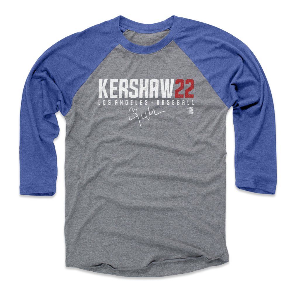 Best clayton kershaw blue jersey