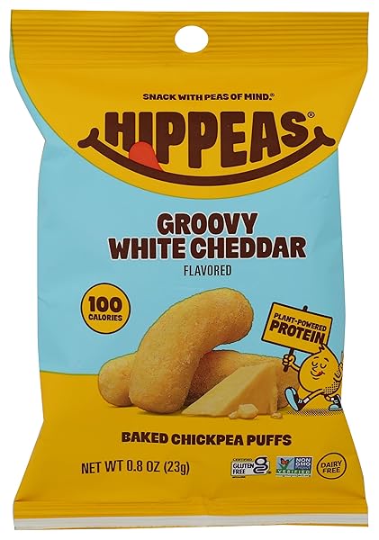 WHITE CHEDDAR GROOVY PUFFS BY HIPPEAS